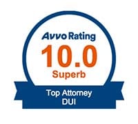 Avvo Rating | 10.0 Superb | Top Attorney DUI